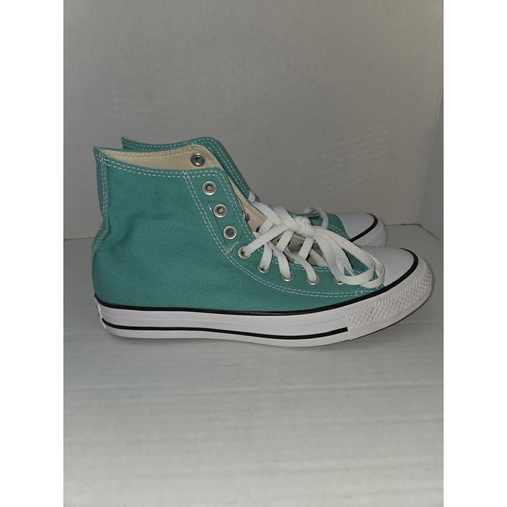 Converse Chuck Taylor All Star High Top Teal Canvas Sneakers A13266F M7 Wmn 9 - Picture 7 of 8